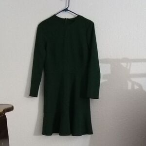 Zara Dark Green Long Sleeve Dress